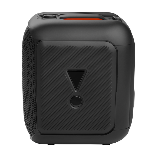 JBL PartyBox Encore - Black - Portable party speaker with 100W powerful sound, built-in dynamic light show, included digital wireless mics, and splash proof design. - Right image number null