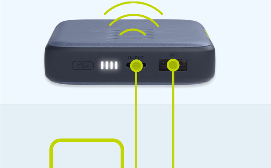 InstantGo 10000 Wireless Drei Geräte gleichzeitig aufladen - Image