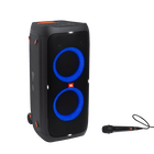 JBL Partybox 310 + Mic - Black - Portable party speaker with 240W powerful sound, built-in lightshow and wired mic - Hero