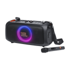 JBL PartyBox On-the-Go Essential - Black - Portable party speaker with built-in lights and wireless mic - Hero