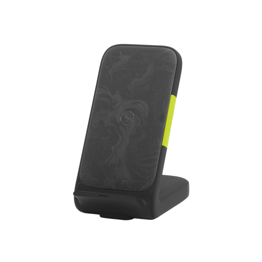 InstantStation Wireless Stand - Black - Wireless charging stand with 33W PD USB-C and USB-A fast charging - Hero image number null