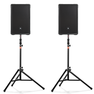 JBL IRX112BT Speakers + Stands Bundle