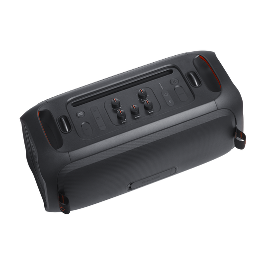 JBL PartyBox On-the-Go Essential - Black - Portable party speaker with built-in lights and wireless mic - Detailshot 8 image number null