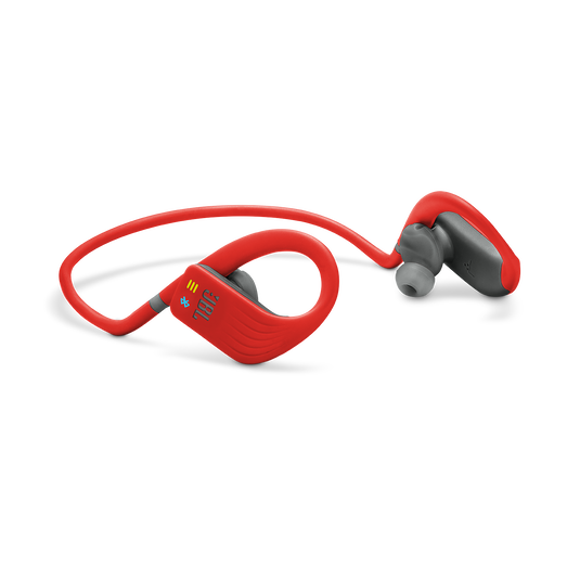 JBL Endurance DIVE - Red - Waterproof Wireless In-Ear Sport Headphones with MP3 Player - Detailshot 4 image number null