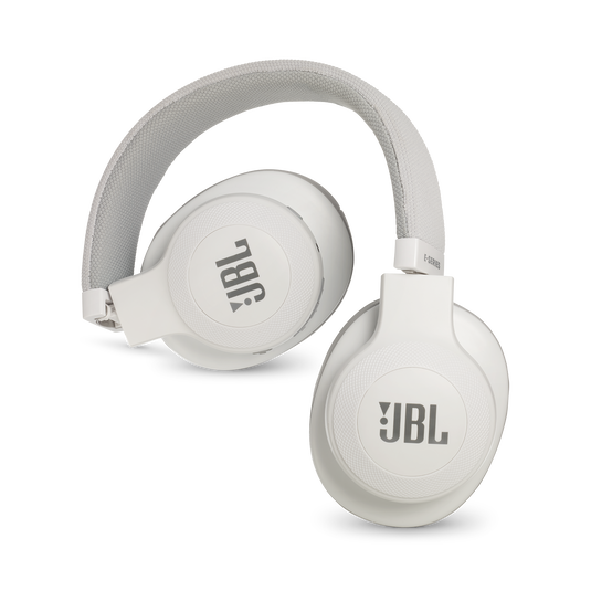 JBL E55BT - White - Wireless over-ear headphones - Detailshot 1 image number null