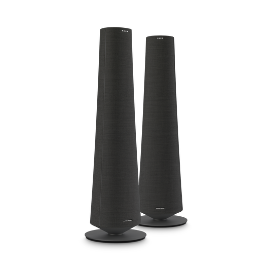 Harman Kardon Citation Tower - Black - Smart Premium Floorstanding Speaker that delivers an impactful performance - Hero image number null