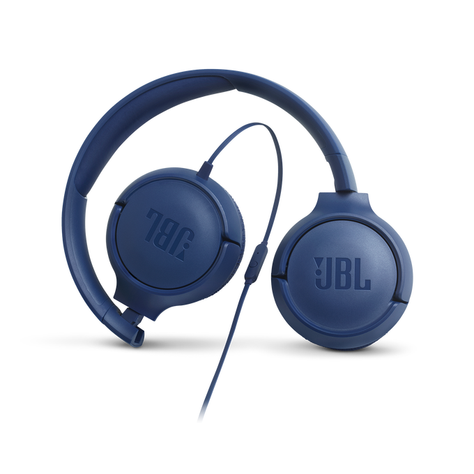 JBL Tune 500 - Blue - Wired on-ear headphones - Detailshot 4 image number null