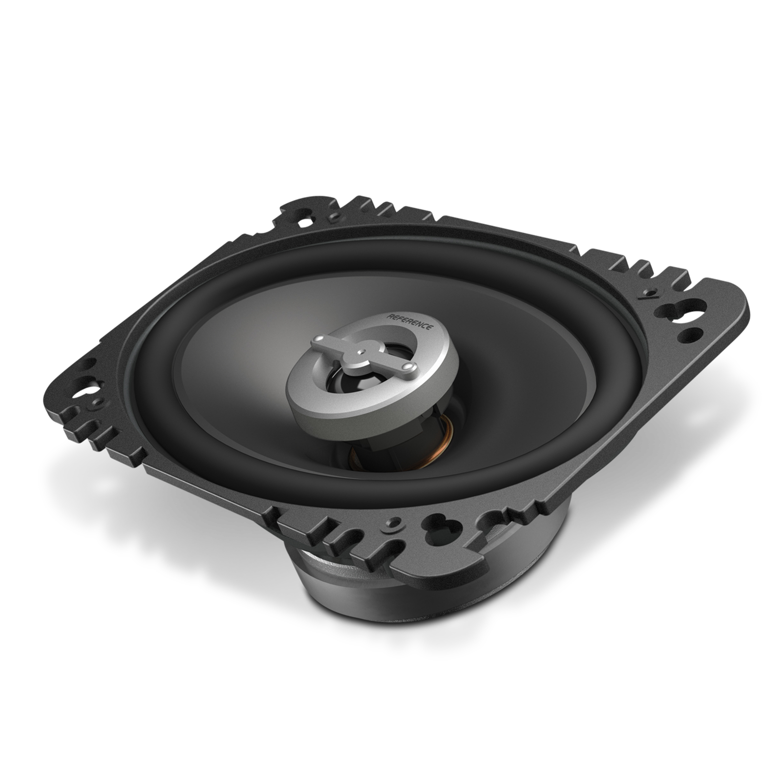 Reference 6402cfx - Black - A 4" x 6", custom-fit, two-way, high-fidelity coaxial speaker with true 4-ohm technology - Hero