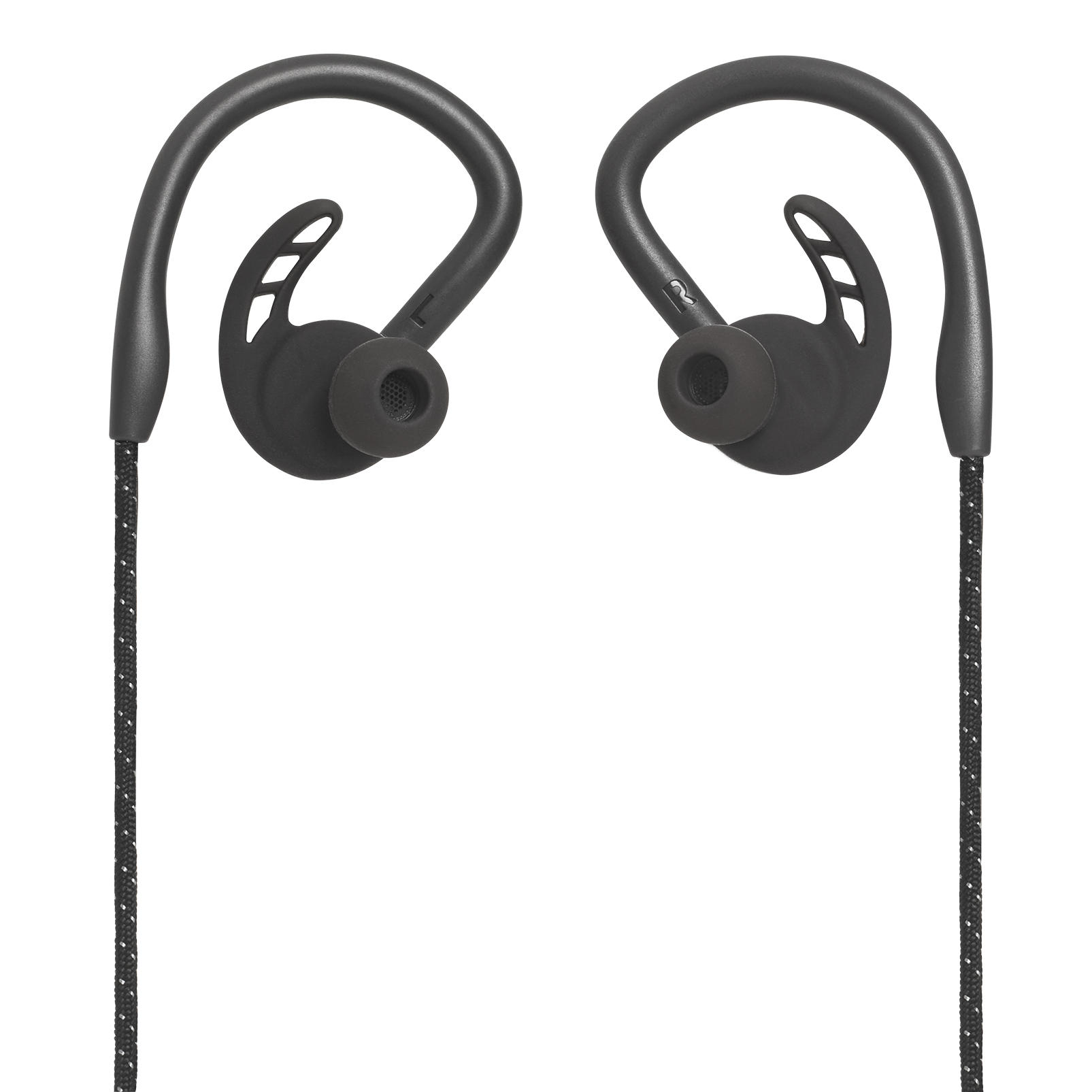 UA Sport Wireless PIVOT - Black - Secure-fitting wireless sport earphones with JBL technology and sound - Front