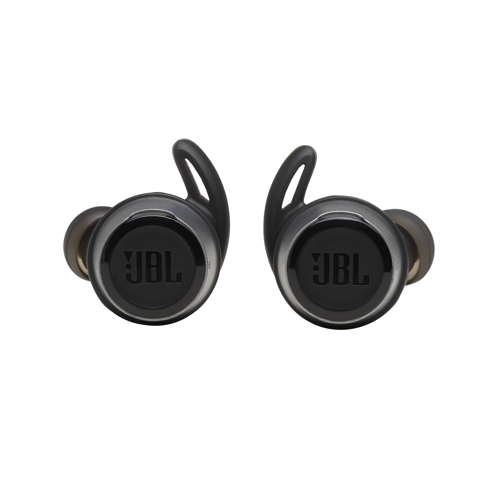 JBL Reflect Flow - Black - Waterproof true wireless sport earbuds - Front