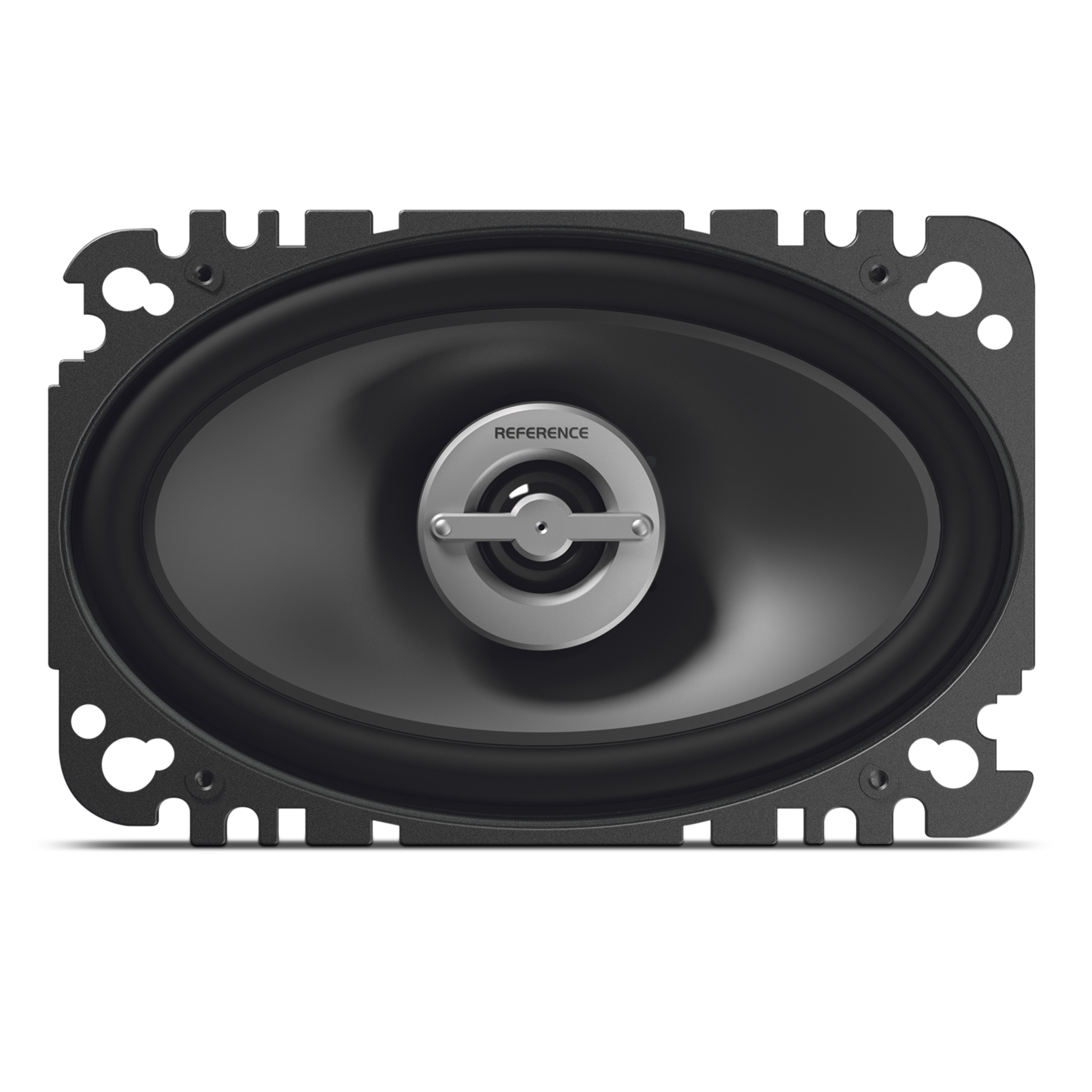 Reference 6402cfx - Black - A 4" x 6", custom-fit, two-way, high-fidelity coaxial speaker with true 4-ohm technology - Front