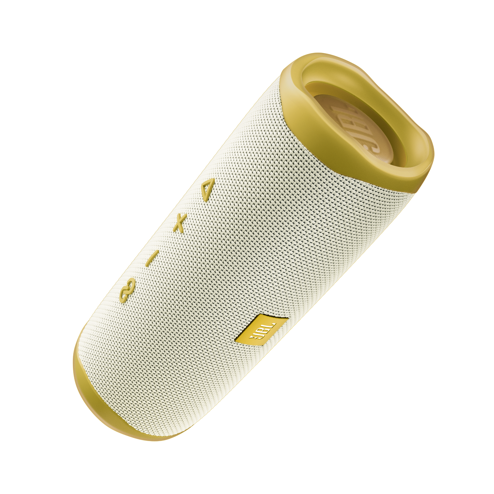 JBL Flip 5 Tomorrowland Edition - Gold/White - Portable Waterproof Speaker - Front